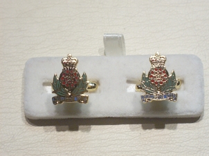 Intelligence Corps enamelled cufflinks - Click Image to Close